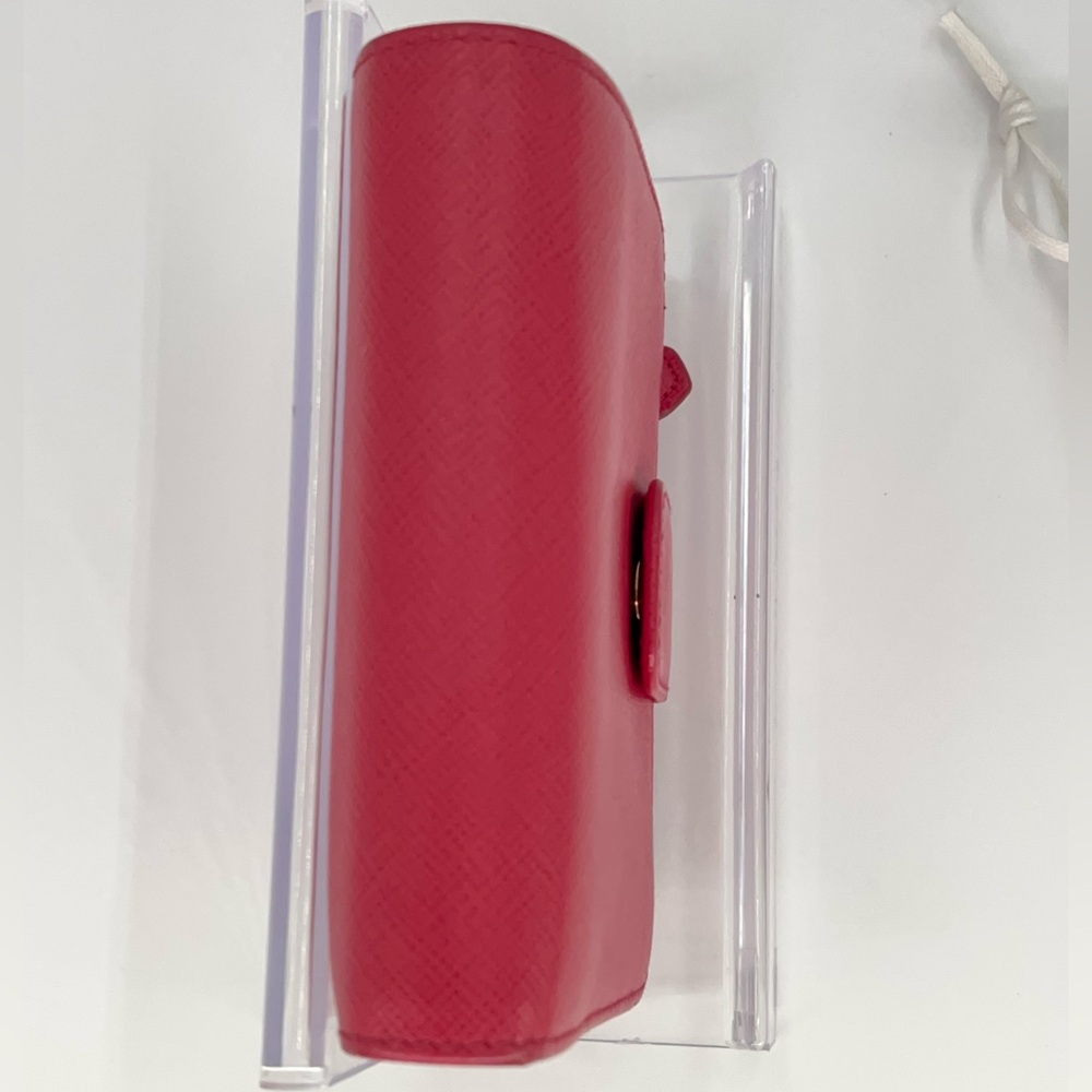 Prada Vibrant Pink Saffiano Leather Bifold Wallet Great Condotion w/Dust Bag - Picture 5 of 13